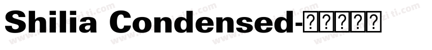 Shilia Condensed字体转换